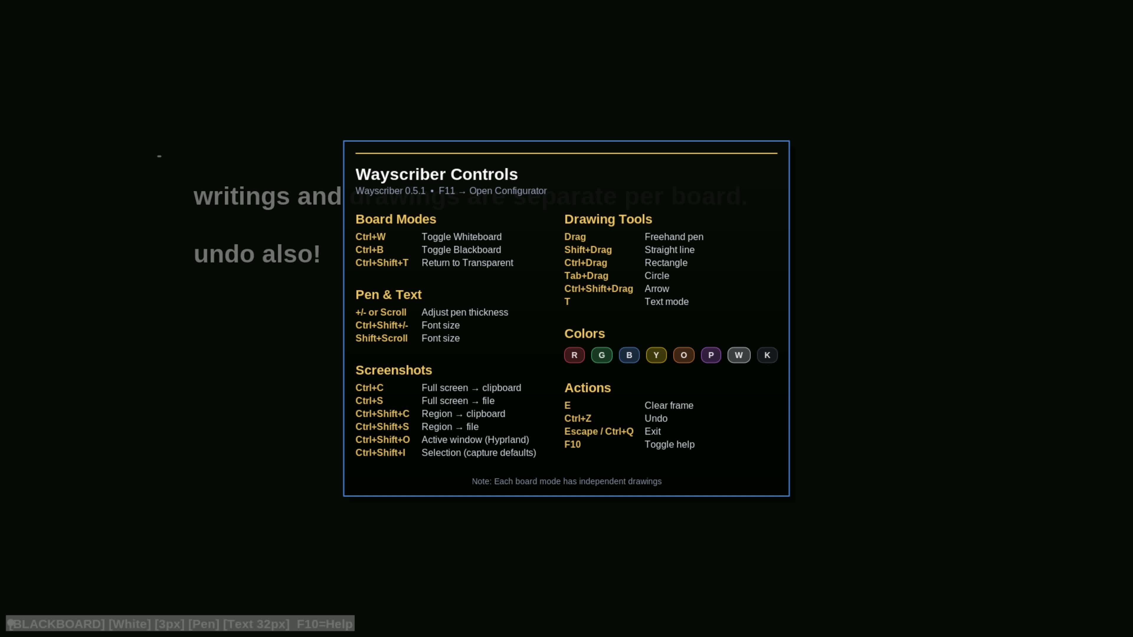 wayscriber showing annotation palette