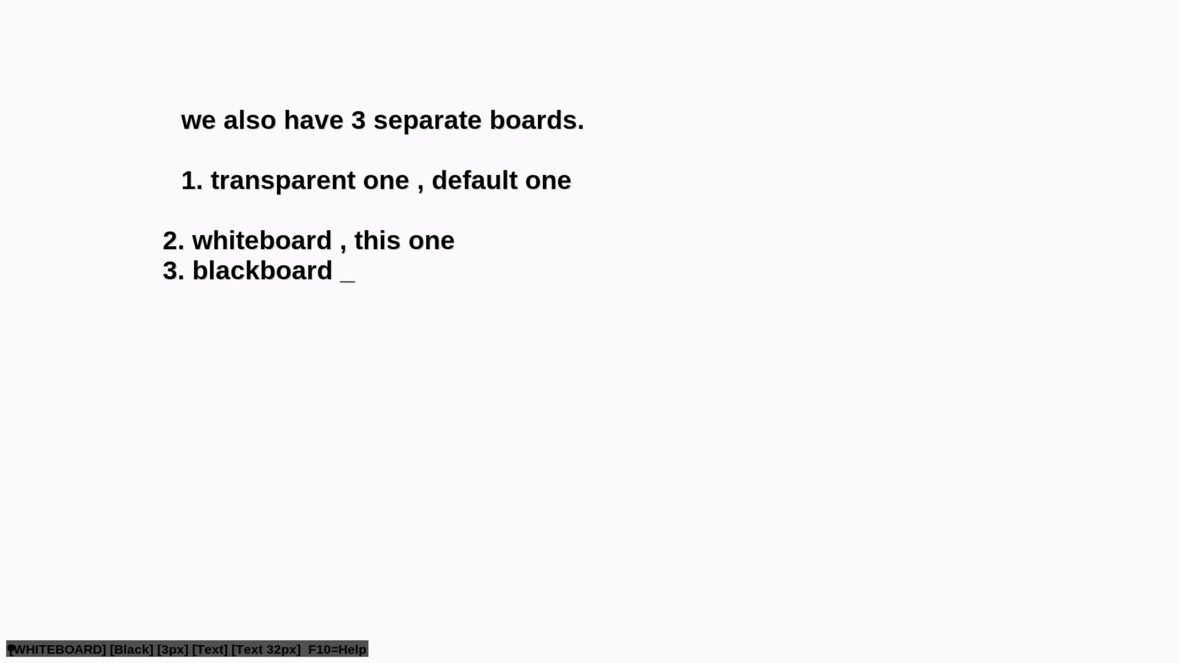 wayscriber whiteboard mode with boards highlighted