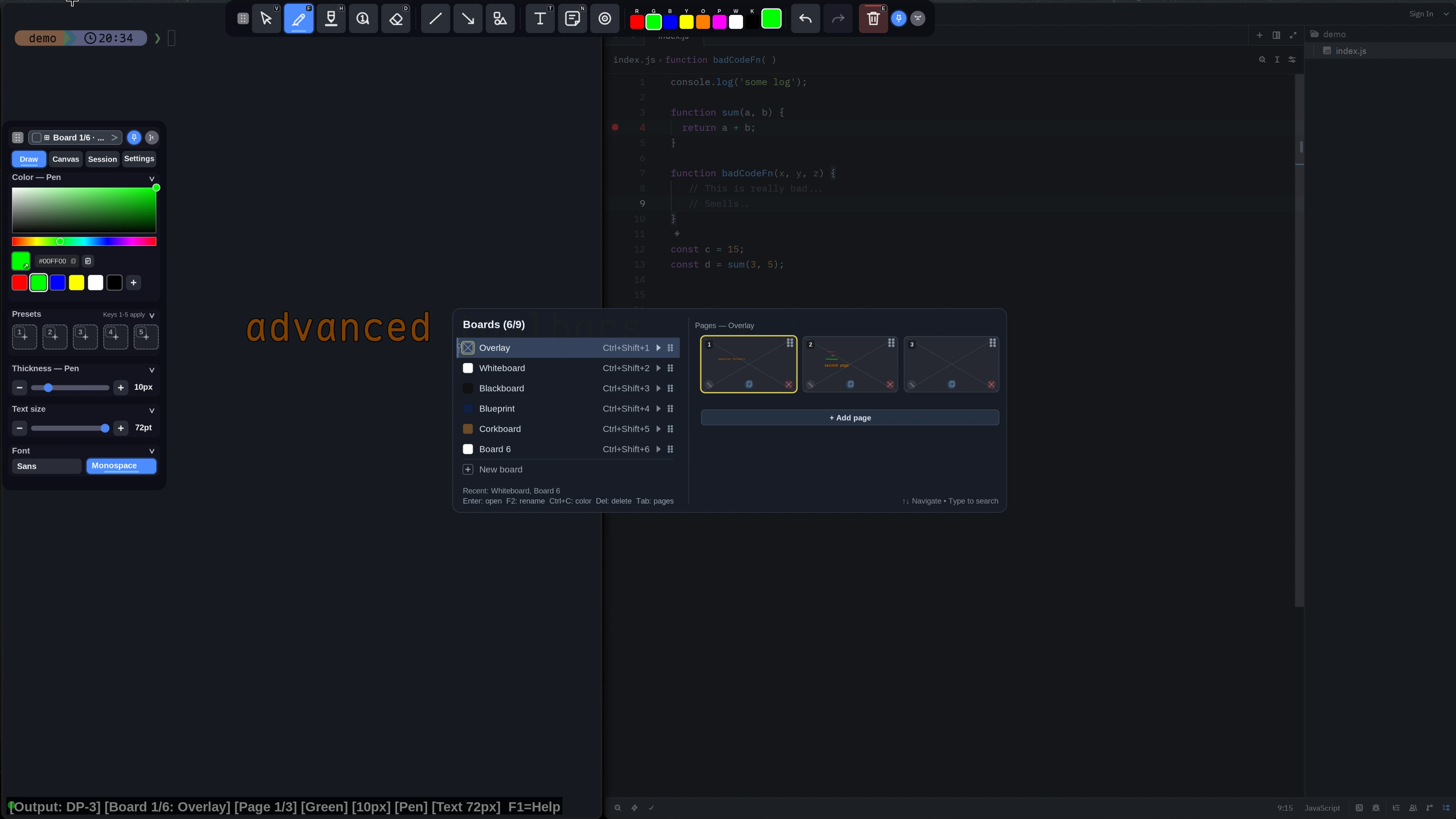 wayscriber boards and pages picker