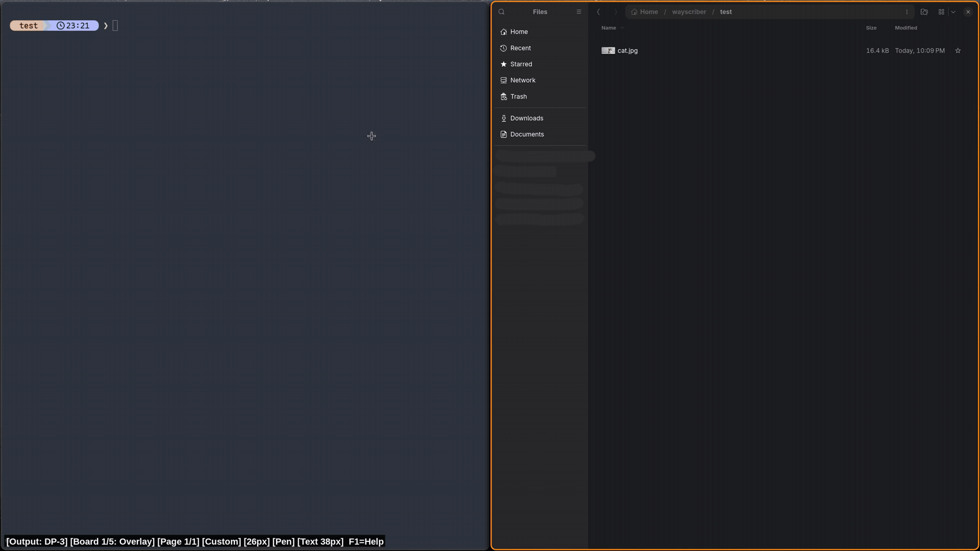 wayscriber paste and passthrough mode preview